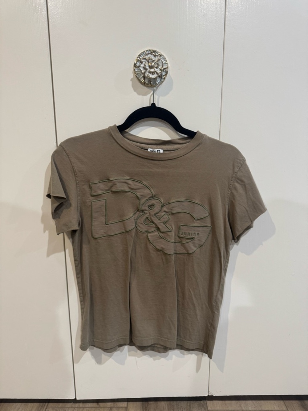 D&G Olive Green Short Sleeve Logo Tee